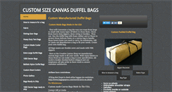 Desktop Screenshot of duffels.biz